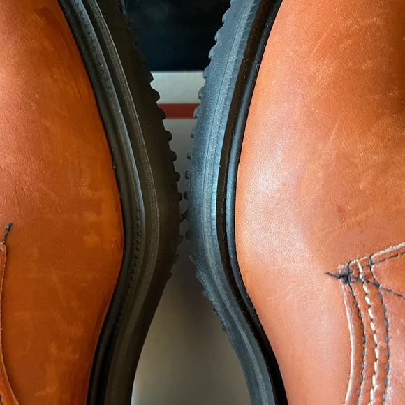 Vintage Red Wing 2245 6” Made in USA Steel Toe Brown Boots Sz 8D NWOT - Picture 6 of 10